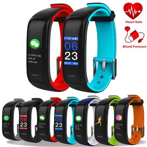 Smart Bracelet P1 Plus Fitness Bracelet Color Screen  Heart Rate Monitor Sports Health Fitness Tracker Message Remind Smart Band