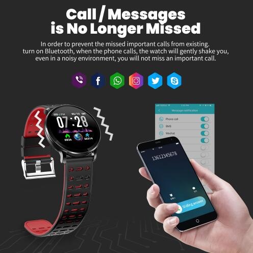 NY03 Smart Watch IP68 waterproof Heart rate monitor Smartwatch Message reminder Fitness tracker For Android and IOS