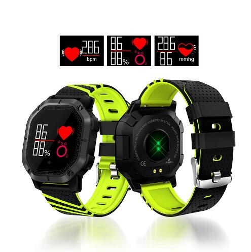 Bluetooth K5 Smart Watch Heart Rate Blood Oxygen Pressure IP68 Waterproof Wrist Smartwatch for IOS Android Smartphone